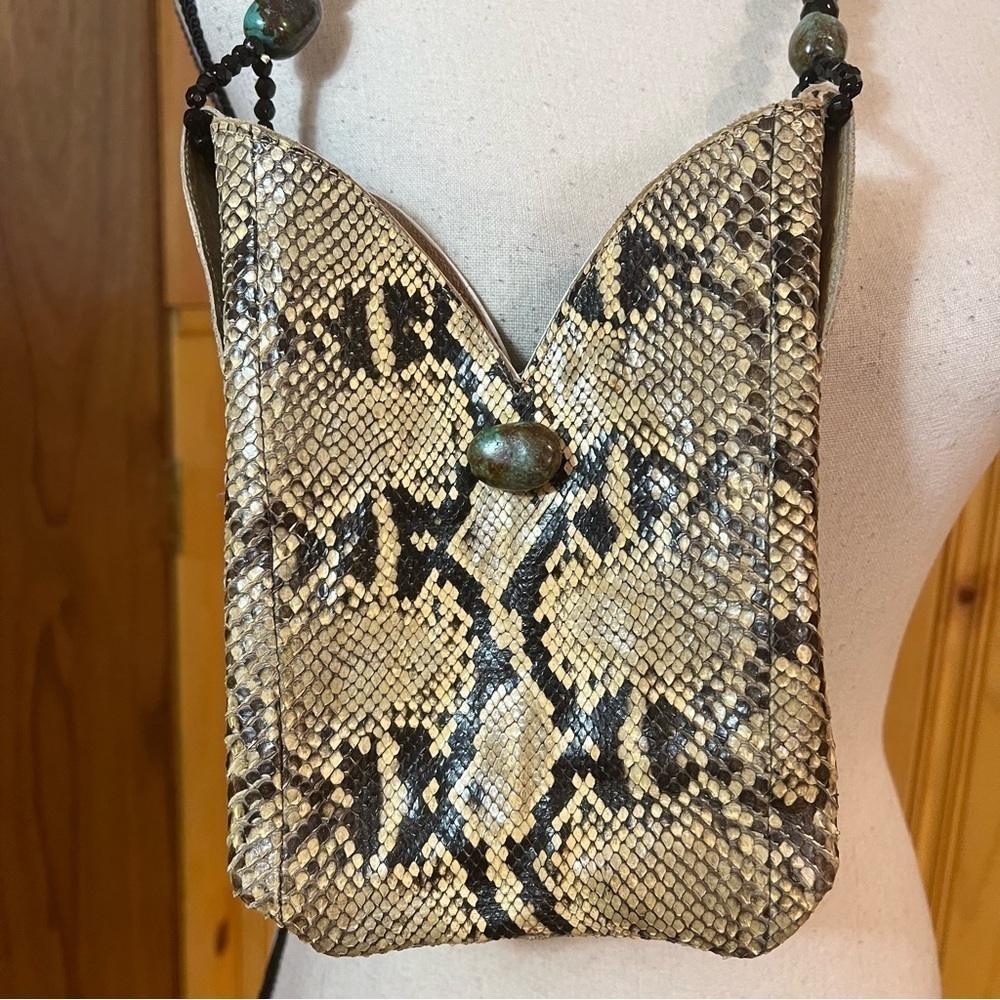 New Mini Western Cowboy Python Boot Bag - image 4